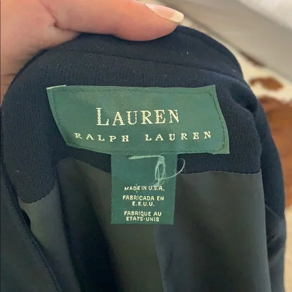 Lauren Ralph Lauren navy blue pea coat. - Picture 8 of 8